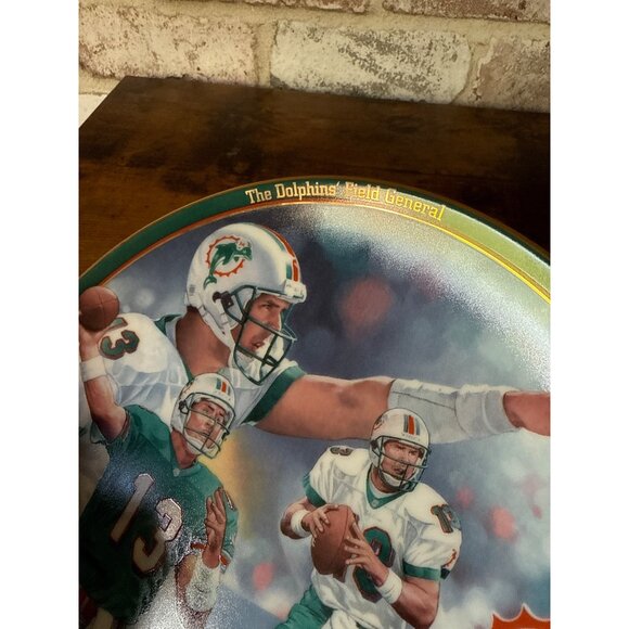 Dan Marino Dolphins Field General Collector Plate By Bradford Exchange Vintage - Picture 3 of 10